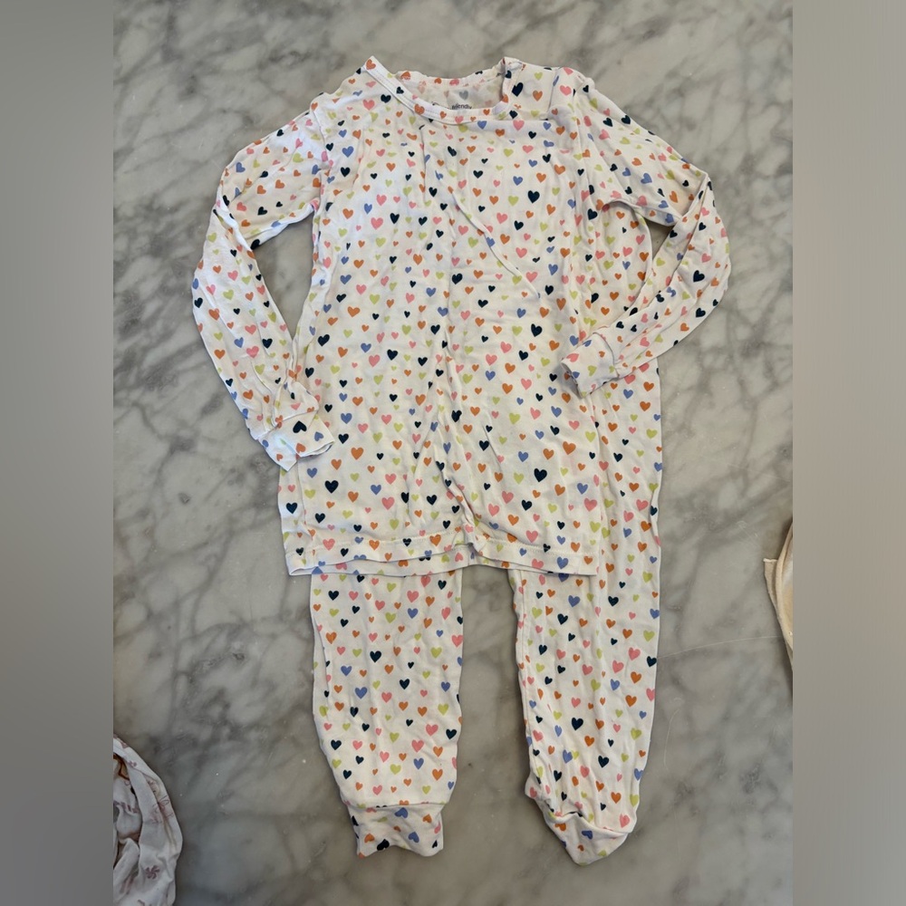 Magnetic Me Multicolor Heart Kids Pajama Set